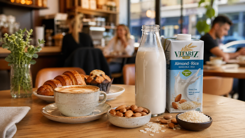 vitariz alomd rice milk is the star of the cafes